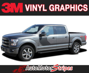 2015-2018 FORD F-150 SIDELINE SPECIAL EDITION APPEARANCE PACKAGE STYLE HOCKEY STRIPE VINYL DECAL 3M GRAPHIC